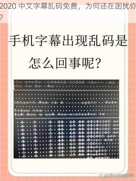 2020 中文字幕乱码免费,为何还在困扰你?